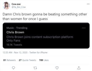 chris brown onlyfans|Chris Brown for $20 on OnlyFans Proves His Career。